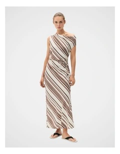 Drape Off Shoulder Maxi Dress