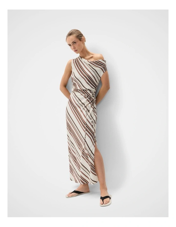 Drape Off Shoulder Maxi Dress image 3
