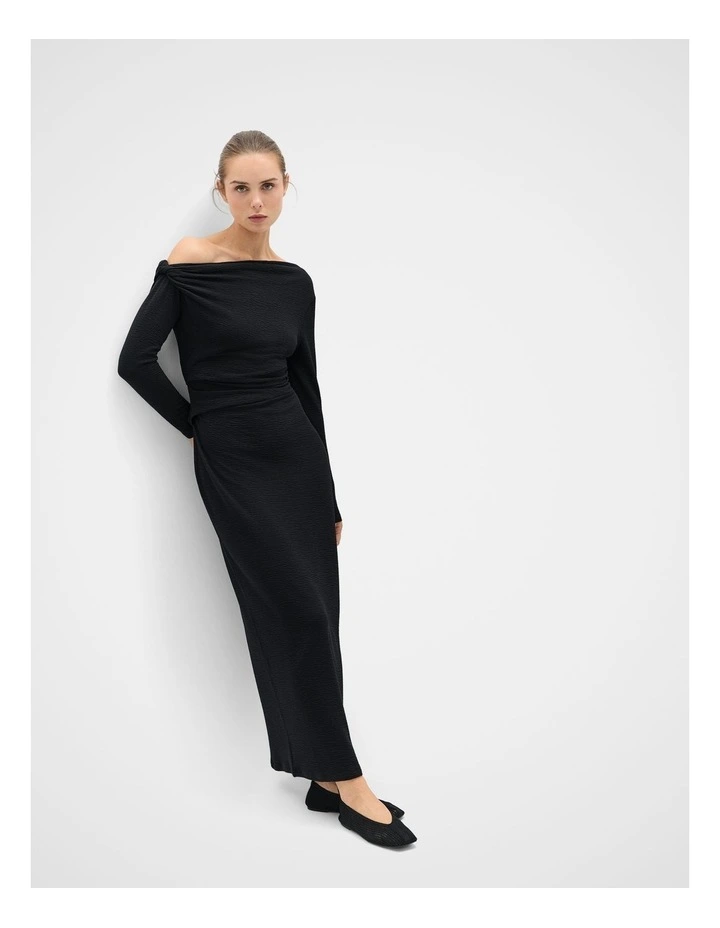 Textured Off Shoulder Dress image 3