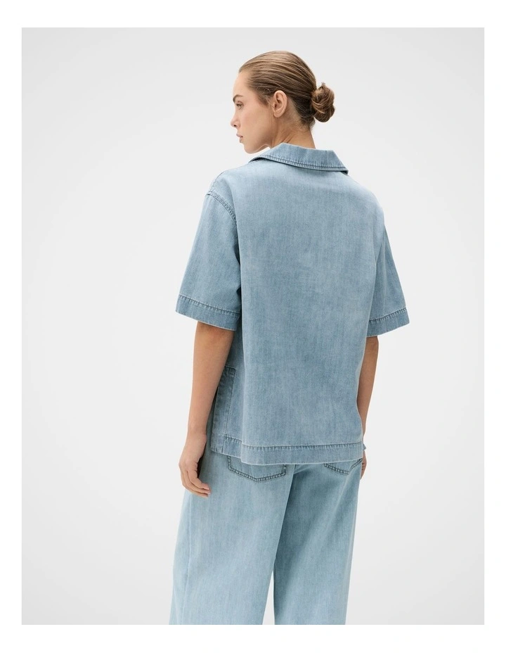 Relaxed Denim Pullover image 2