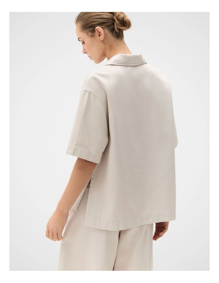 Relaxed Denim Pullover image 2