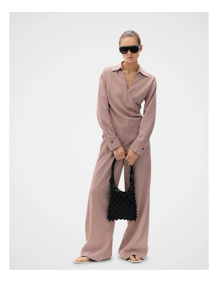 Stripe Wide Leg Pant image 1