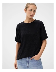 Metallic Crew Tee