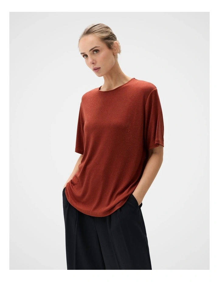 Metallic Crew Tee image 1