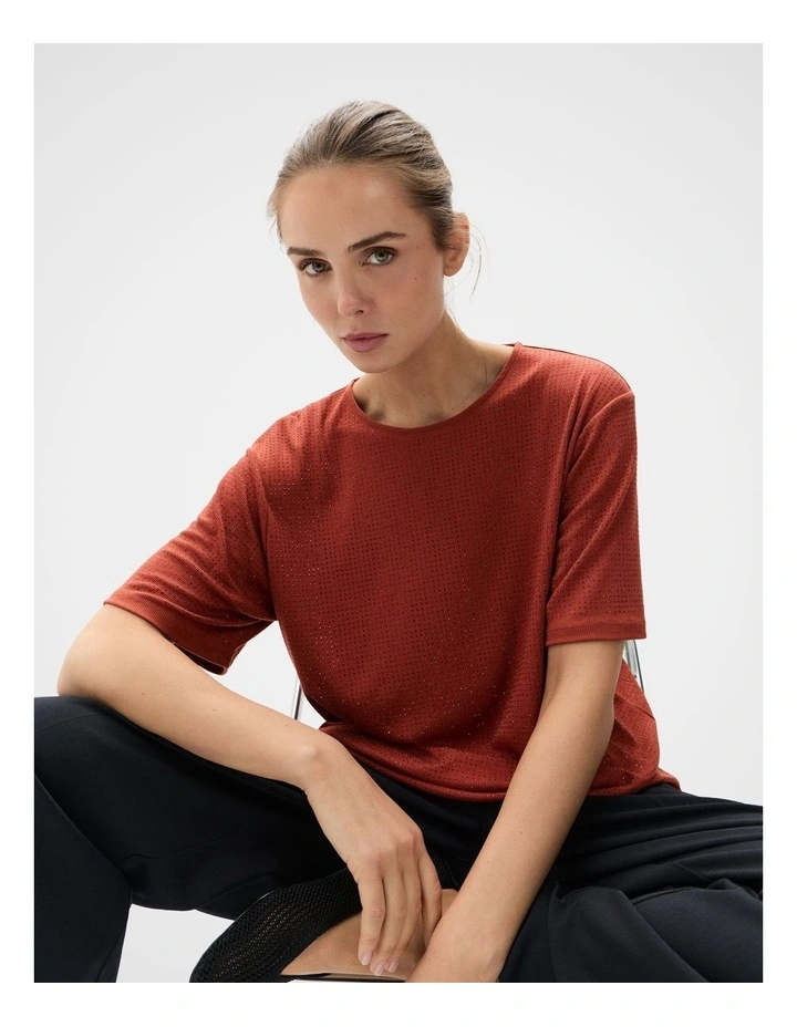 Metallic Crew Tee image 3