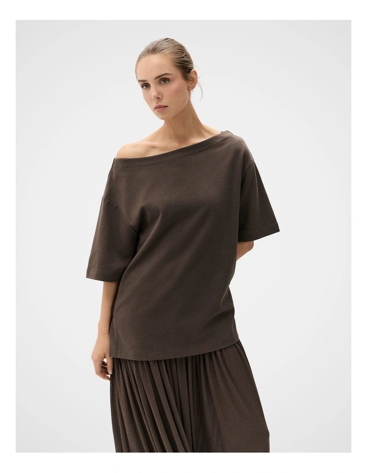 Relaxed Off Shoulder Tee image 1