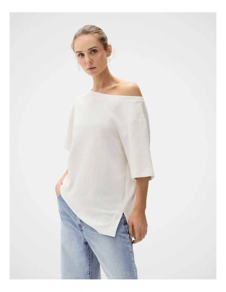 Relaxed Off Shoulder Tee image 1