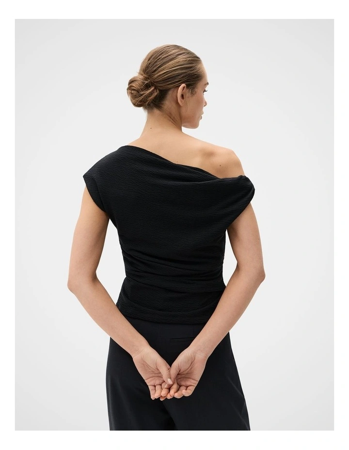Textured Off Shoulder Top image 2