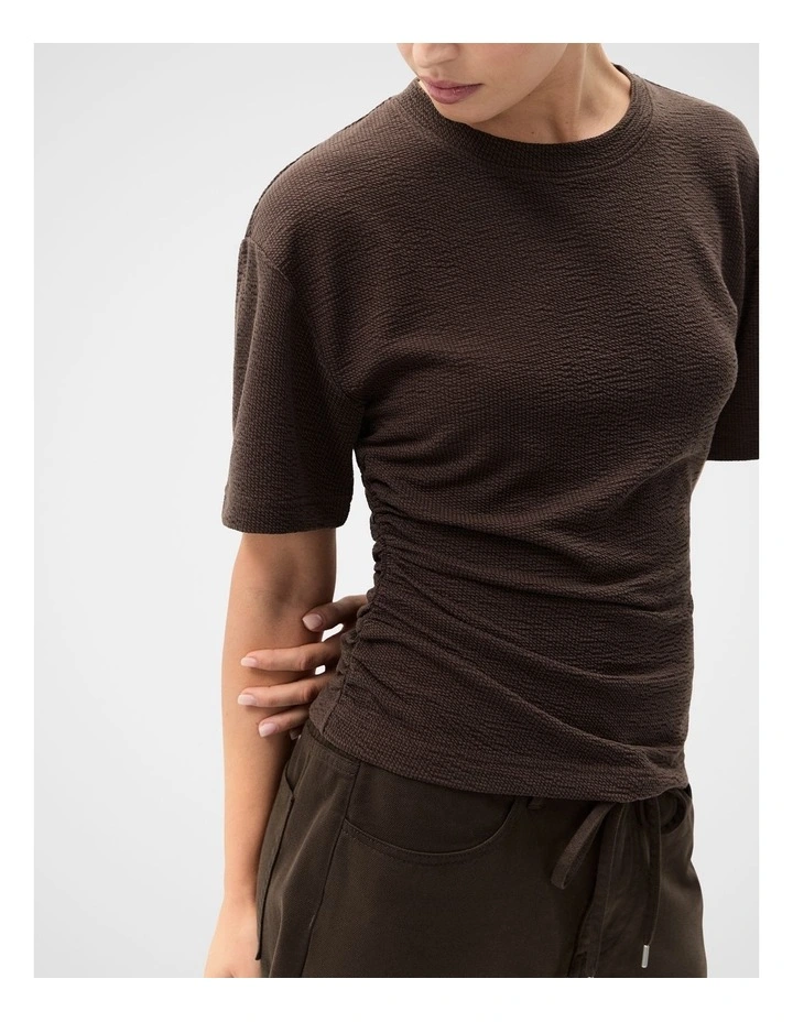 Textured Tuck Detail Tee image 4