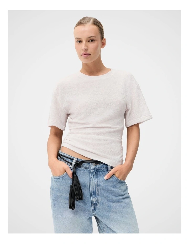 Textured Tuck Detail Tee image 1