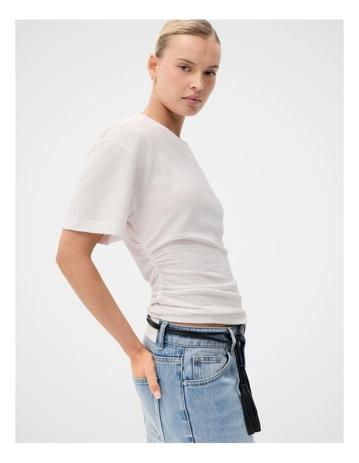 Textured Tuck Detail Tee image 4
