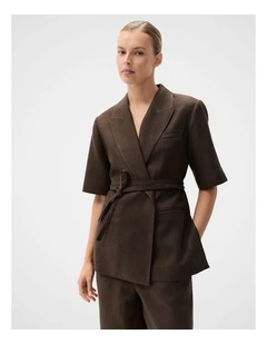 Relaxed Linen Blazer
