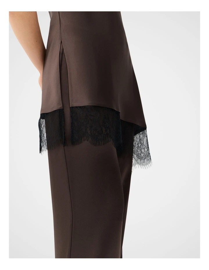 Satin Wide Leg Pant image 4