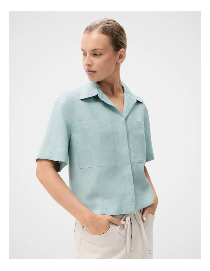 Linen Utility Shirt image 1