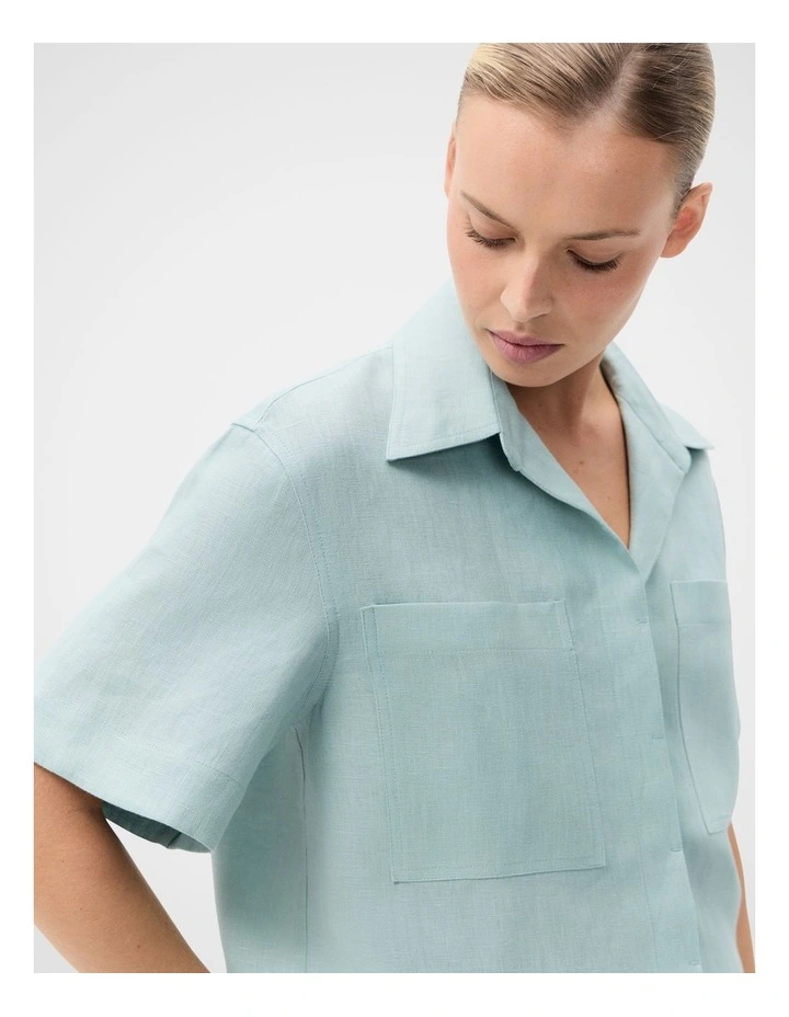Linen Utility Shirt image 4