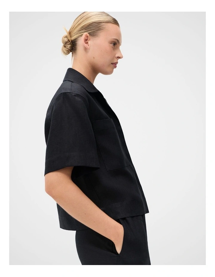 Linen Utility Shirt image 4