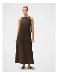 Linen Sleeveless Maxi Dress
