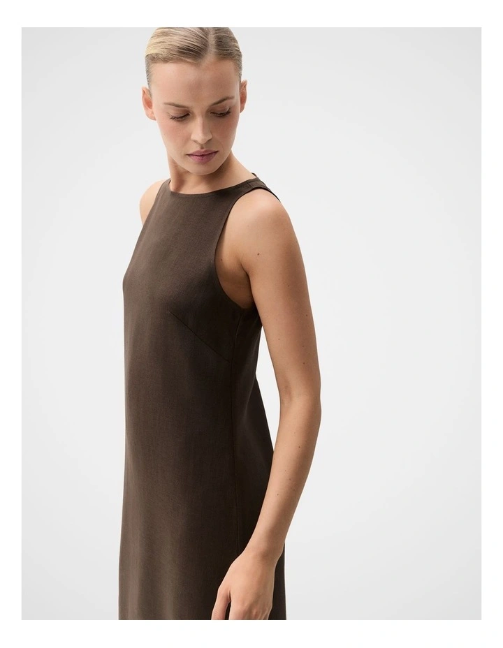 Linen Sleeveless Maxi Dress image 4