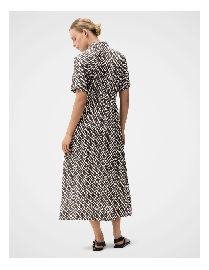 Collared Geo Midi Dress image 2