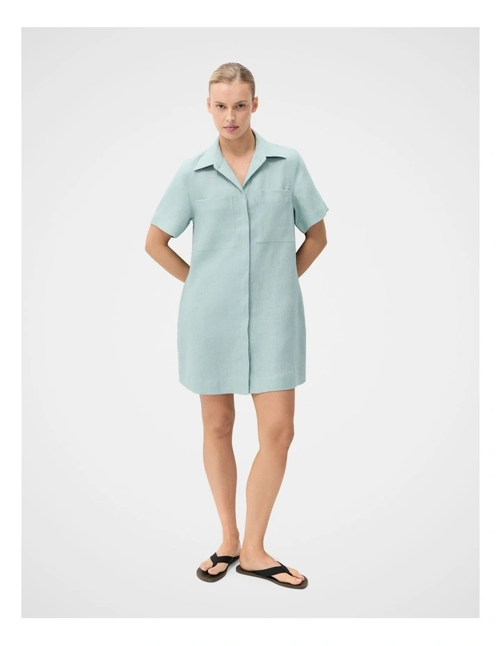 Collared Linen Dress image 3