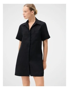 Collared Linen Dress