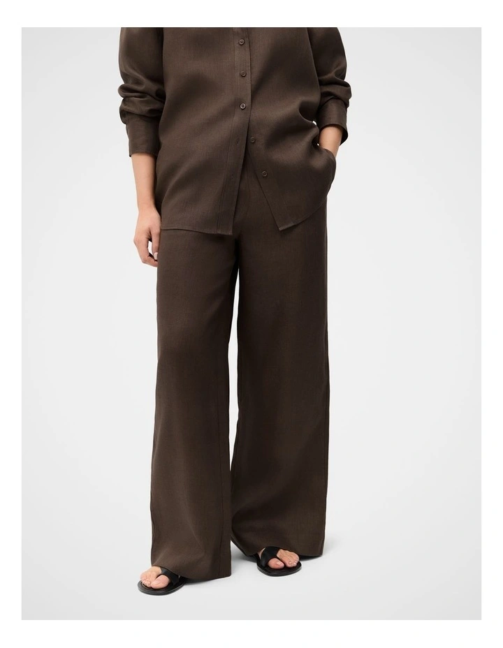 Essential Linen Wide Leg Pant image 3