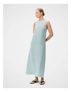 Linen Sleeveless Maxi Dress