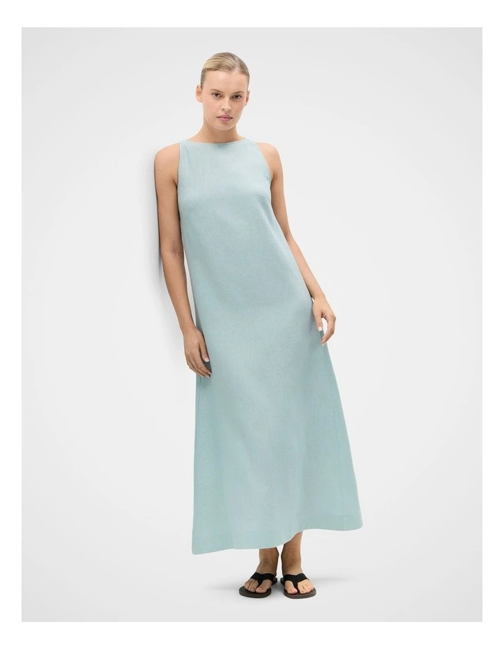 Linen Sleeveless Maxi Dress image 3