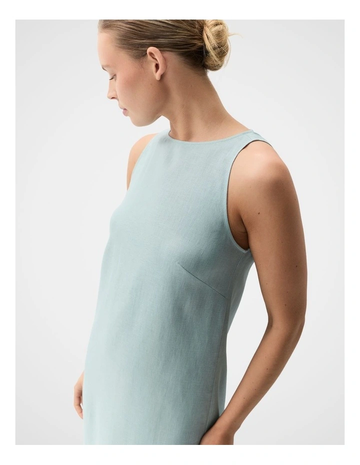 Linen Sleeveless Maxi Dress image 4