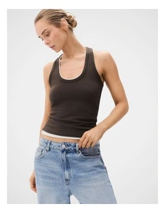 Aus Cotton Scoop Tank