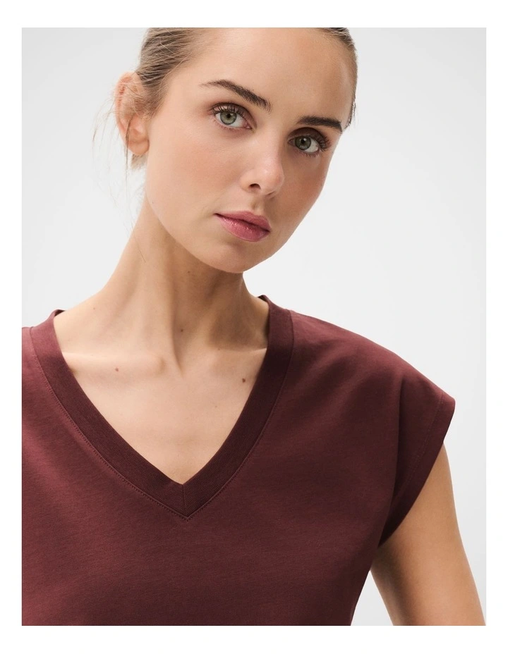 Aus Cotton Sleeveless V Neck Tee image 4