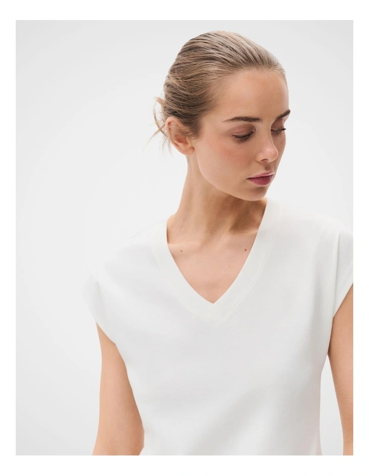 Aus Cotton Sleeveless V Neck Tee image 4