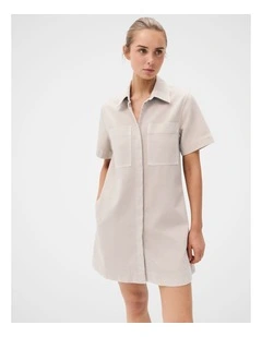 Collared Denim Dress
