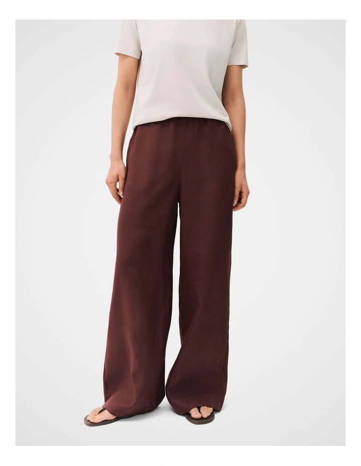 Essential Linen Wide Leg Pant image 3