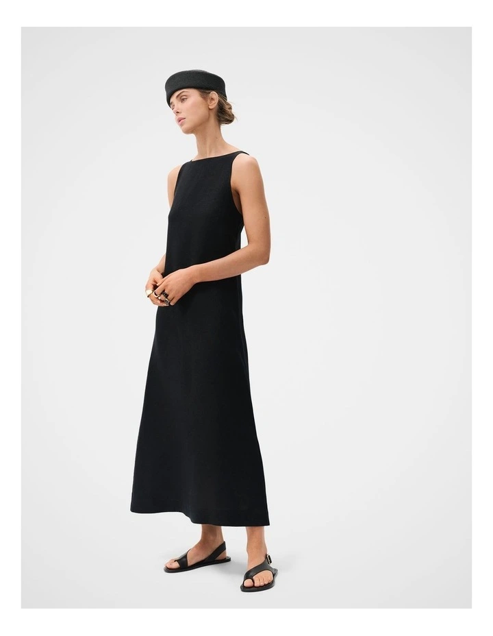 Linen Sleeveless Maxi Dress image 3