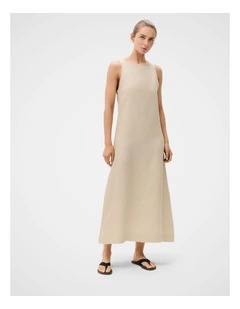 Linen Sleeveless Maxi Dress