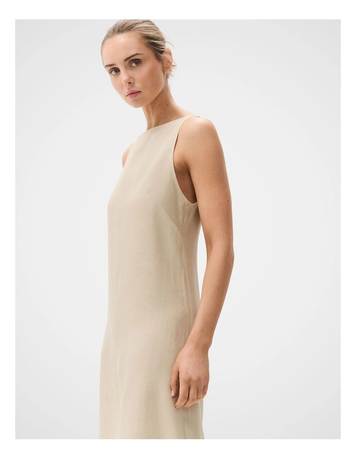 Linen Sleeveless Maxi Dress image 4