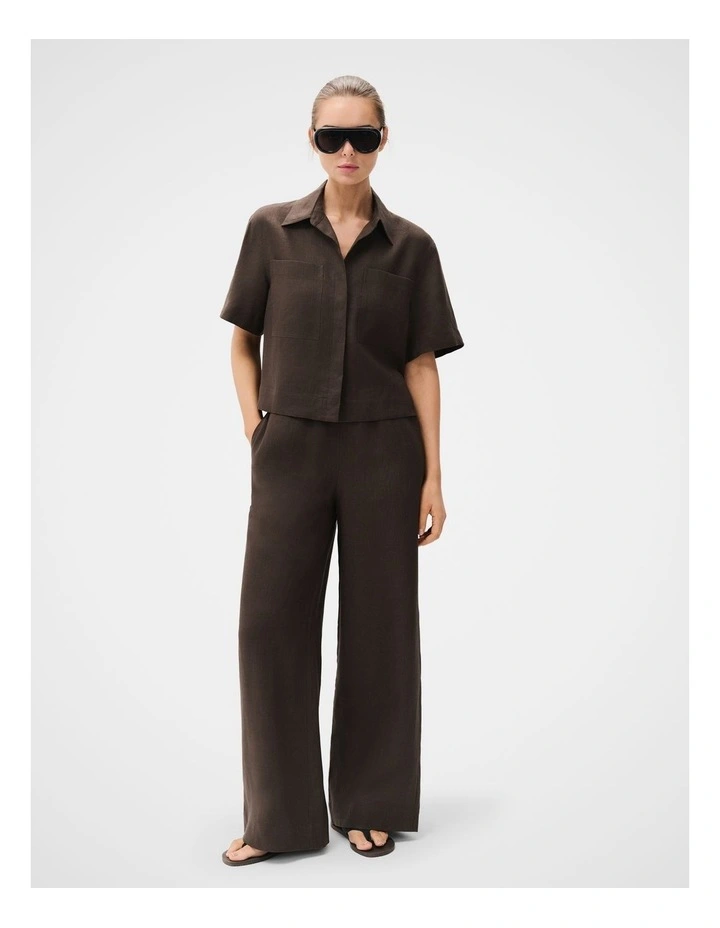 Linen Utility Shirt image 3