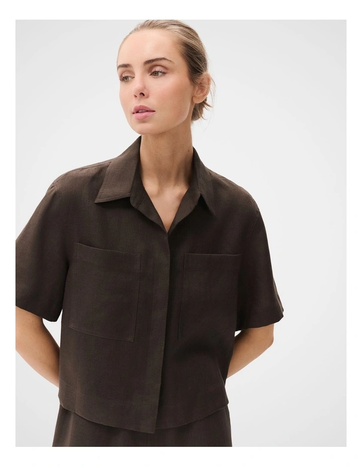 Linen Utility Shirt image 4