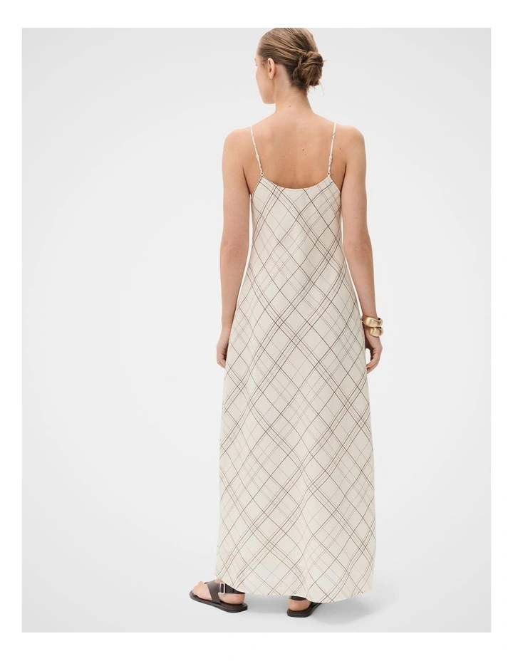 Ramie Check Slip Dress image 2