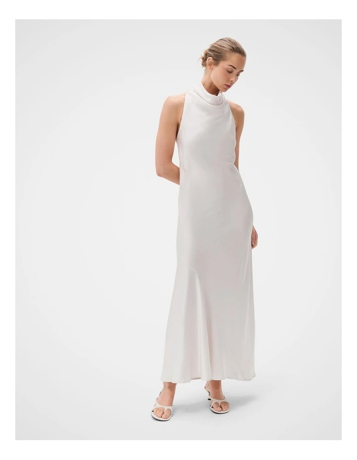 Satin Halter Maxi Dress image 1