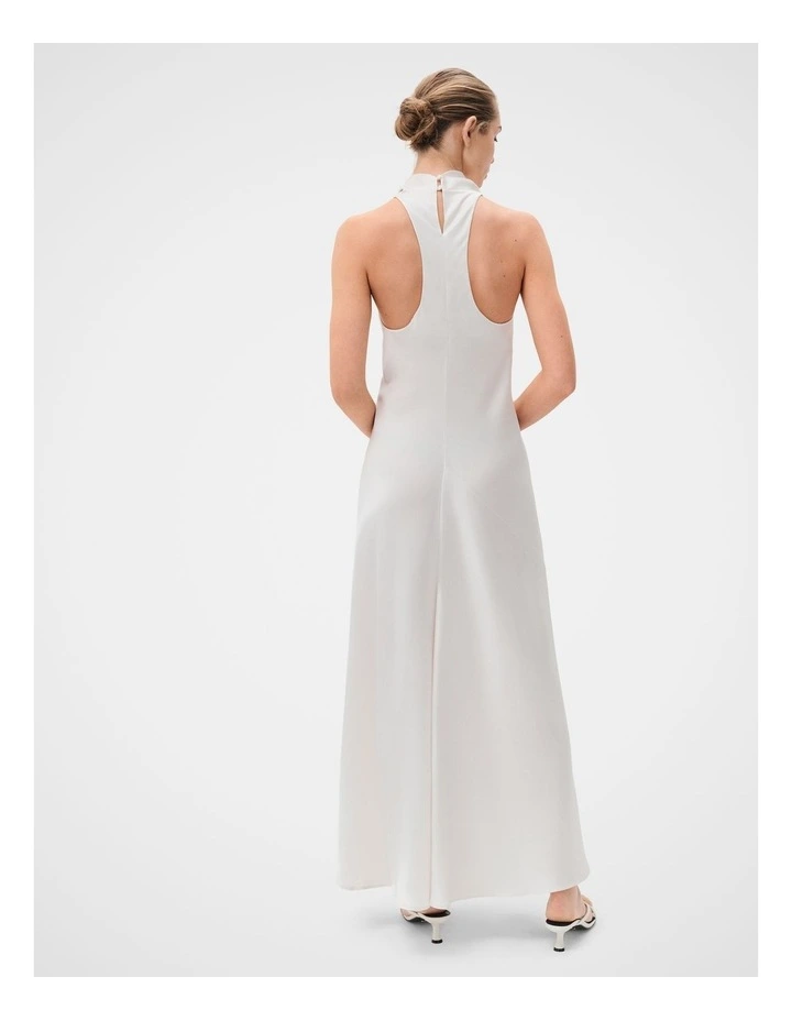 Satin Halter Maxi Dress image 2