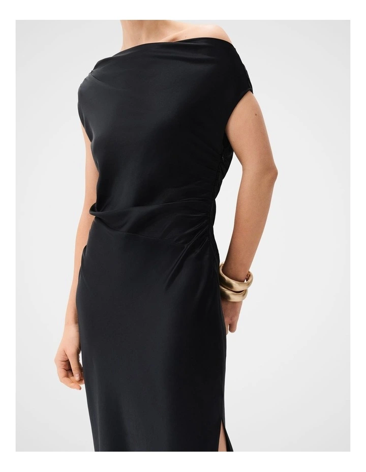 Satin Off Shoulder Dress image 4