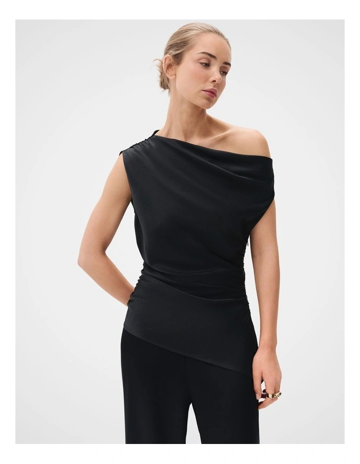 Satin Off Shoulder Top image 1