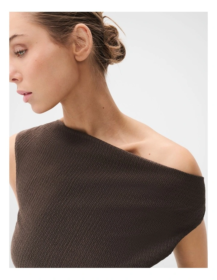 Textured Cowl Neck Top image 4
