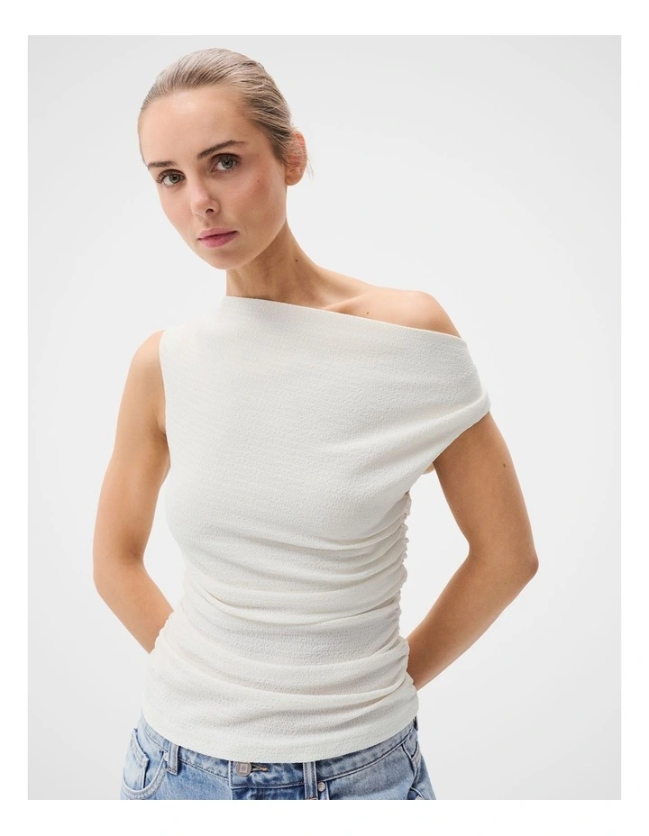 Textured Cowl Neck Top image 1