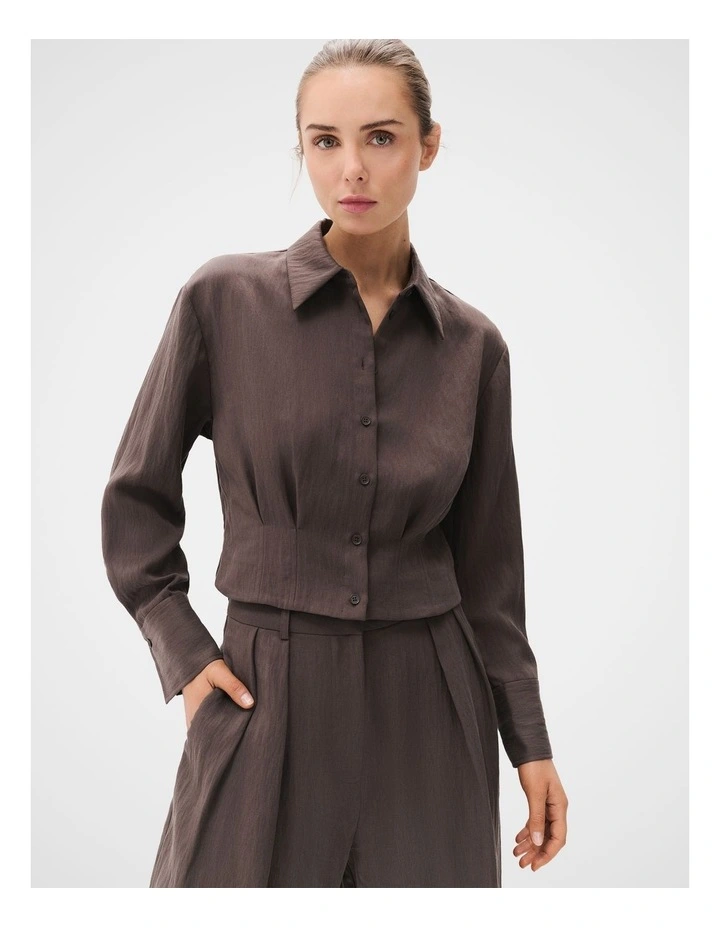Textured Pleat Bermuda Short image 1