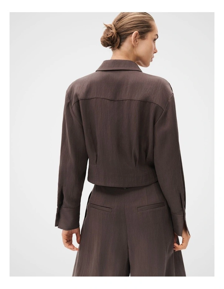 Textured Pleat Bermuda Short image 2