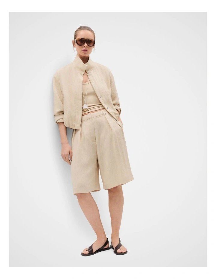 Textured Stand Collar Jacket image 1
