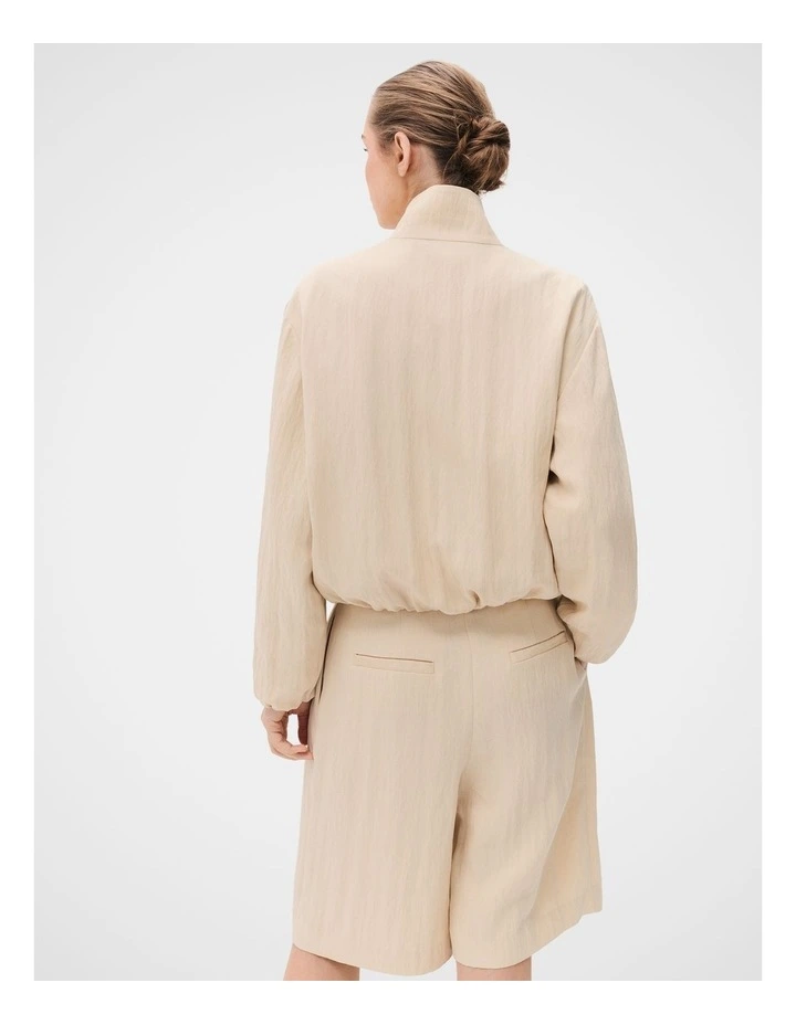 Textured Stand Collar Jacket image 2